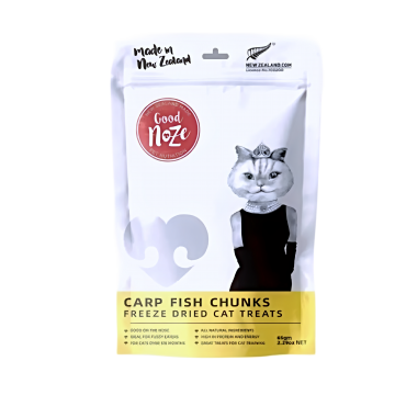Good Noze Treat Freeze-Dried Carp Fish Chunks 65g